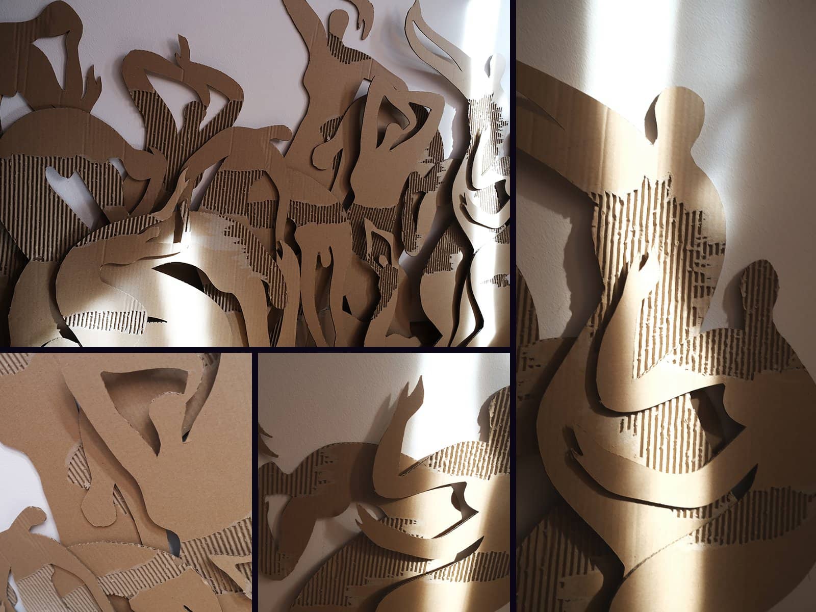 Maria Brudașcă — 66, siluete din carton ondulat, work in progress