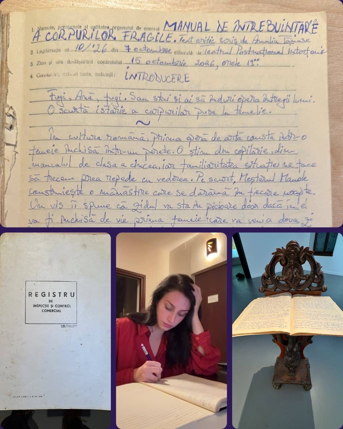 Amalia Tănase — Manual de întrebuințare a corpurilor fragile