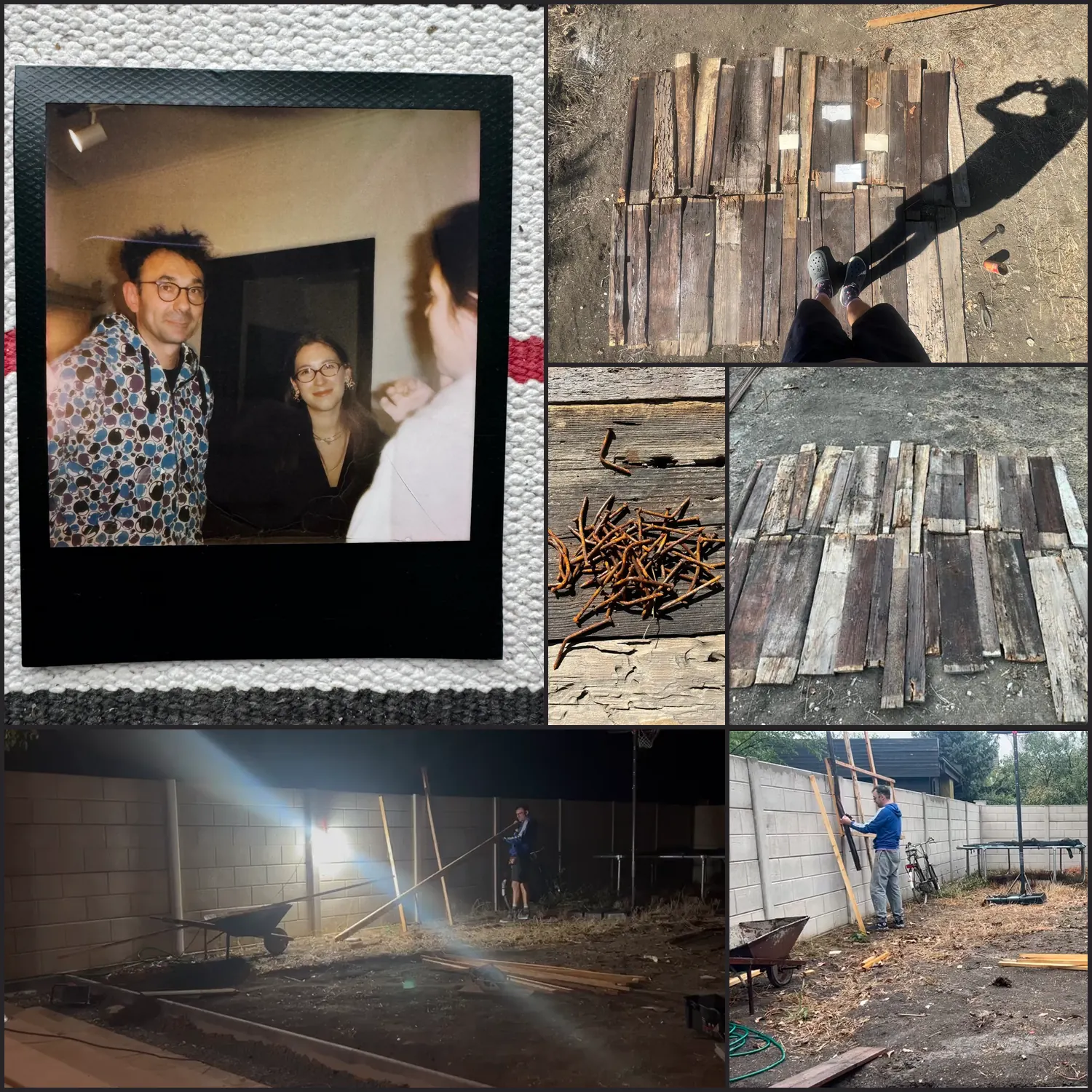 Fotografii din perioada de lucru la În teatru.