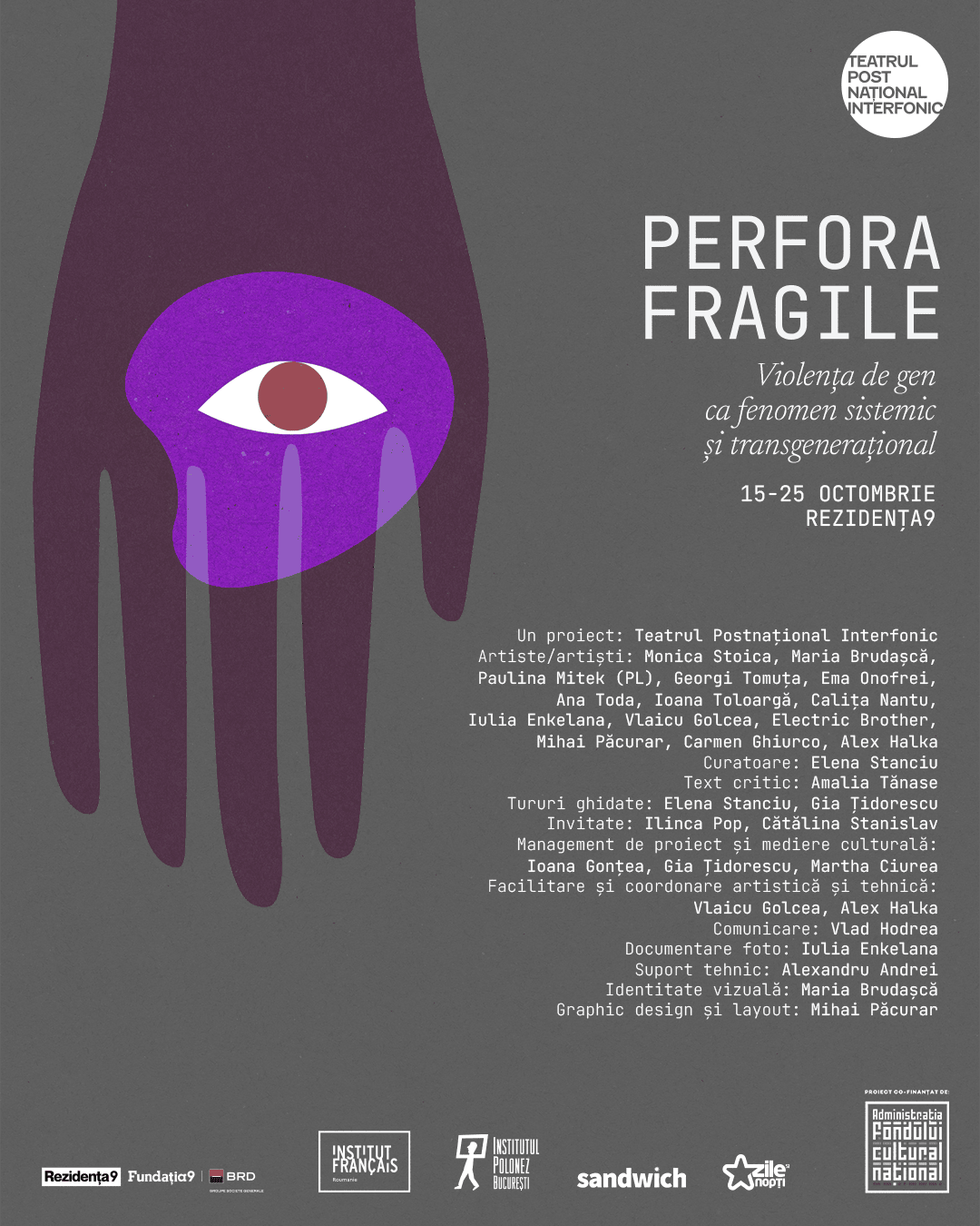 PERFORA FRAGILE — afișul expoziției