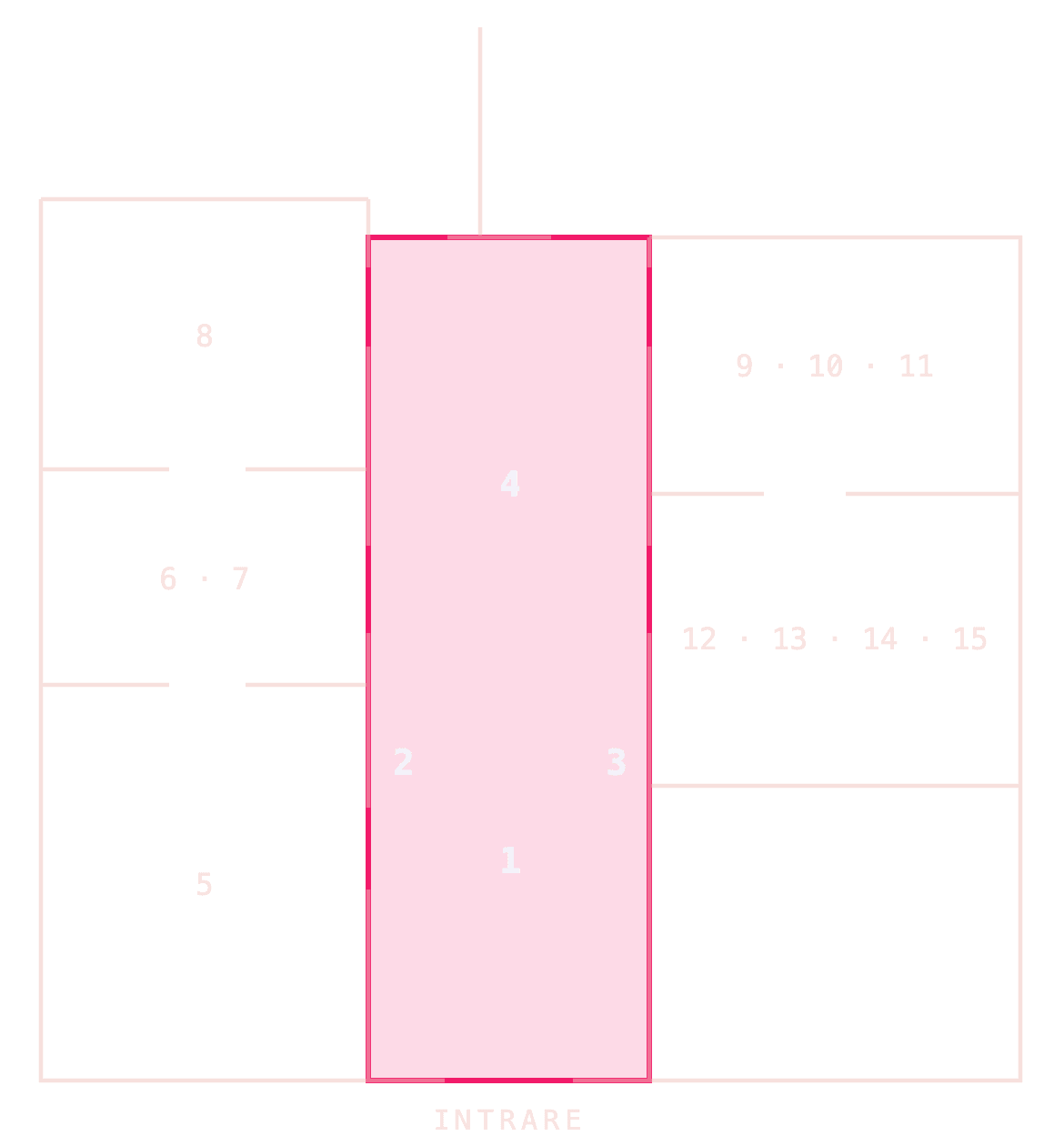 Plan Rezidența9 — locația camerei
